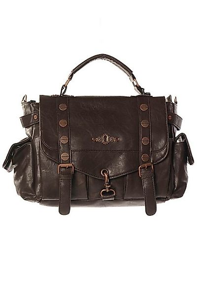 Banned Schultertasche Brown Copper, Steampunk Optik günstig online kaufen