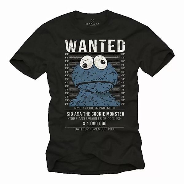 MAKAYA T-Shirt Lustige Sprüche Motiv Wanted Funshirt Coole Fun Geschenke fü günstig online kaufen