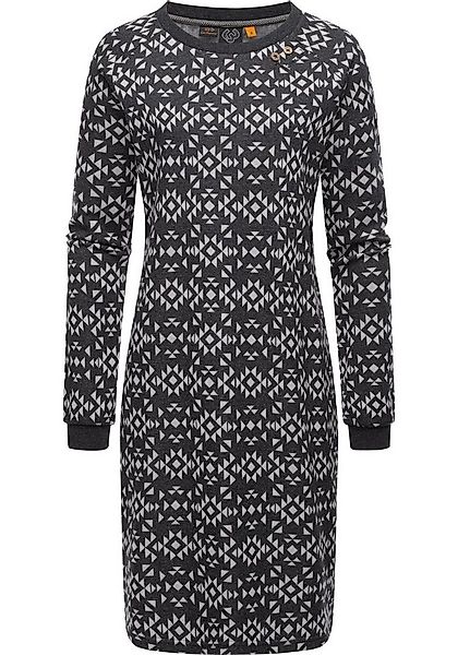 Ragwear Sweatkleid Dassa Aztec stylisches Langarmkleid für den Winter günstig online kaufen