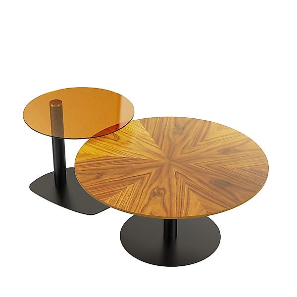 FATIVO Couchtisch 2er Set Satztisch Rund, günstig online kaufen