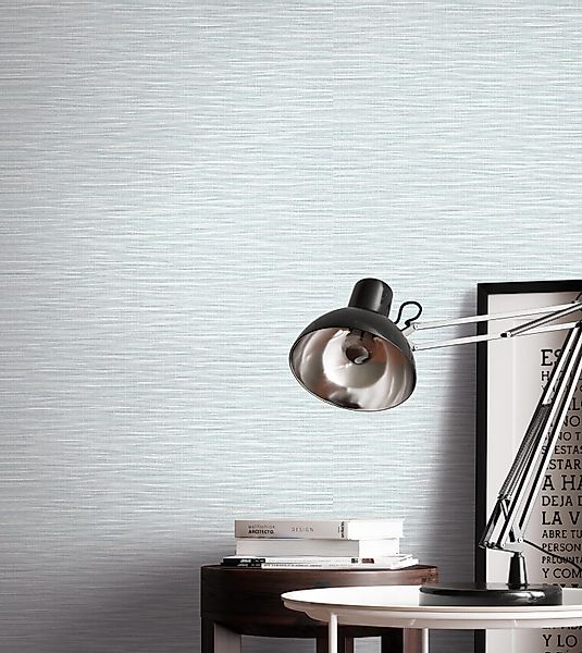 Newroom Vliestapete, Blau Tapete Uni Streifen günstig online kaufen