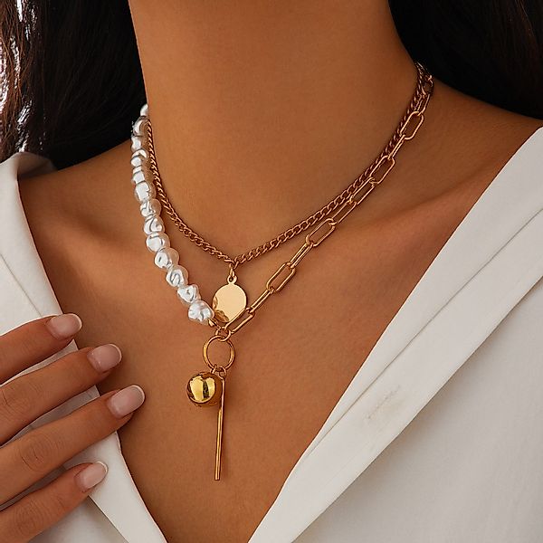 AUKUU Kette mit Anhänger Elegante mehrschichtige günstig online kaufen