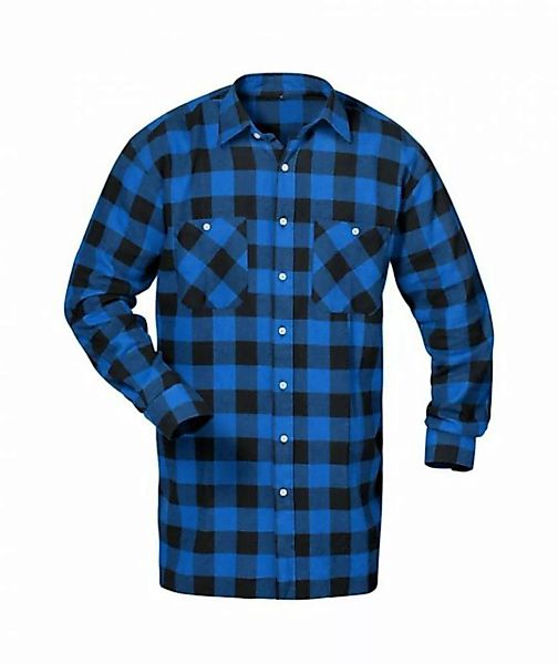 Craftland Flanellhemd Hemd langarm Herrenhemd Karomuster extra lang günstig online kaufen