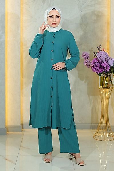 MODAMİHRAM Tunikakleid Zweiteiliges Set mit Knöpfen günstig online kaufen