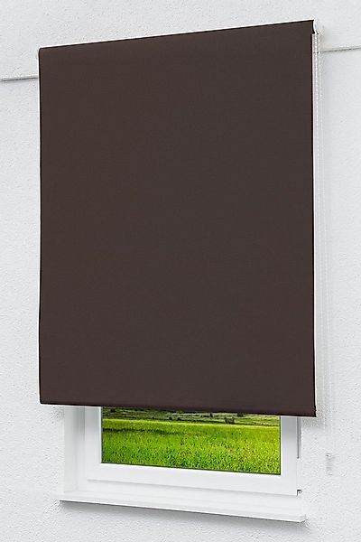 Verdunklungsrollo Verdunkelungsrollo Dunkelbraun, LYSEL®, abdunkelnd, HxB 1 günstig online kaufen