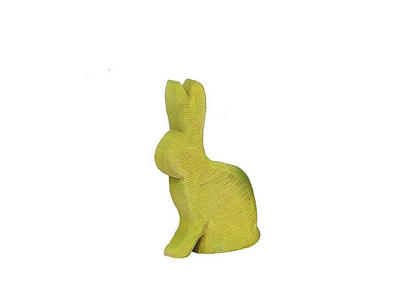 Bunte Hasenfigur Pappelholz sägerauh - Einzigartiges Deko-Element für Oster günstig online kaufen