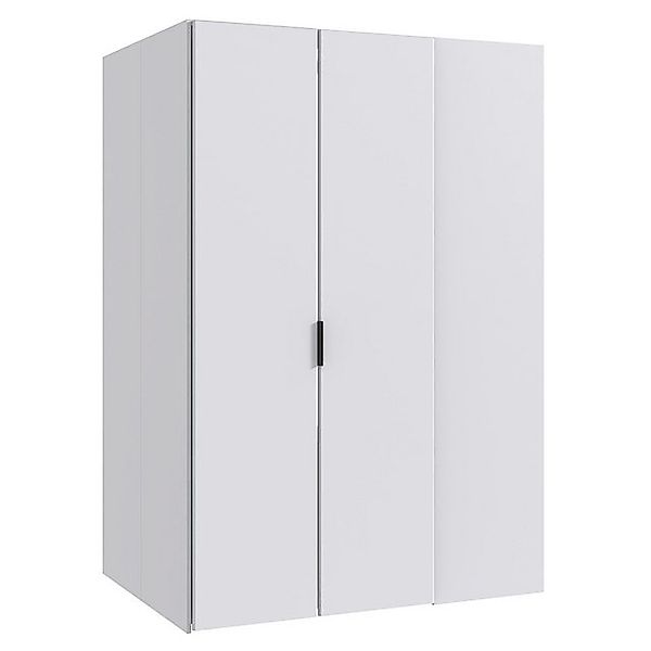 Lomadox Eckschrank NOLI-43 weiß 2 Türen begehbar Spiegel 2 Türen 135x197x97 günstig online kaufen