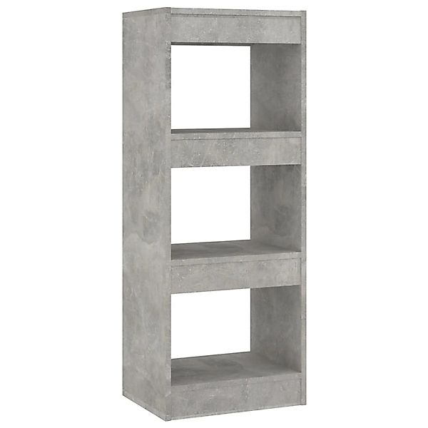 VidaXL Bücherregal/Raumteiler Betongrau 40x30x103 cm Holzwerkstoff günstig online kaufen