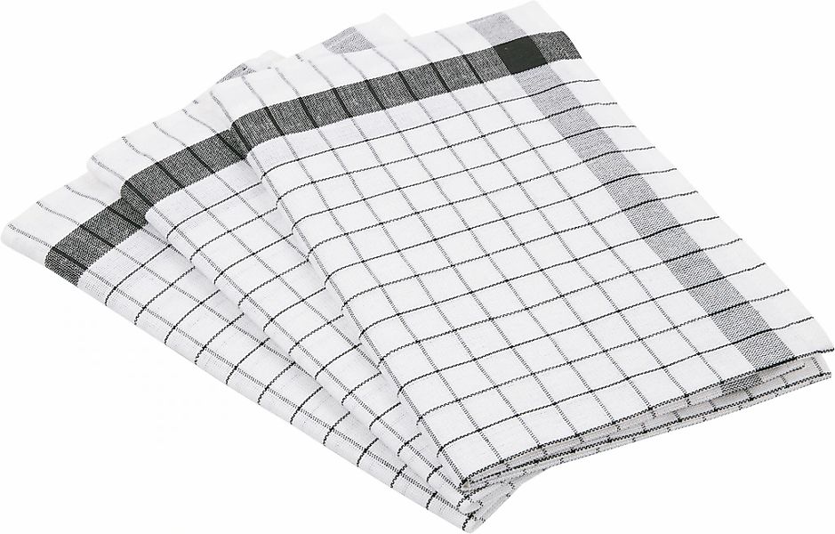 ROSS Geschirrtuch "Exclusiv" Karofond, 50% Baumwolle, 50% Leinen, 50x70 cm günstig online kaufen