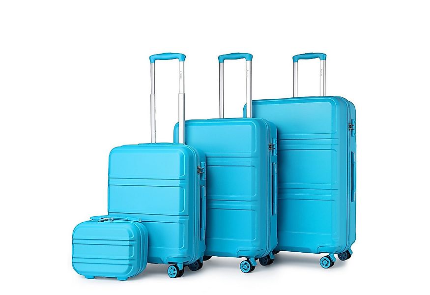 KONO Kofferset 4-teiliges Reiseset, ABS-Hartschalenkoffer (XL/L/M) + Kosmet günstig online kaufen