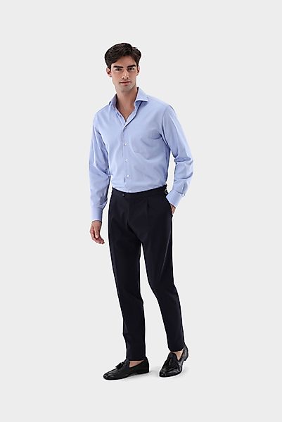 Hemd mit Fischgrat Muster Comfort Fit günstig online kaufen