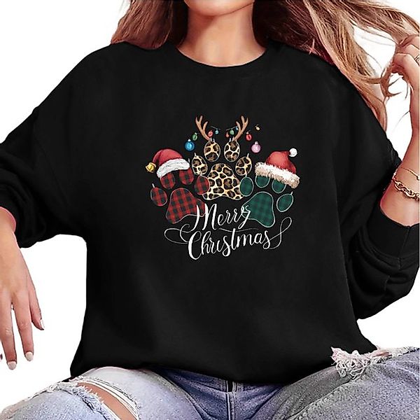 MC Star Weihnachtssweatshirt Sweatshirt für Damen, weihnachtliches Grafik-S günstig online kaufen