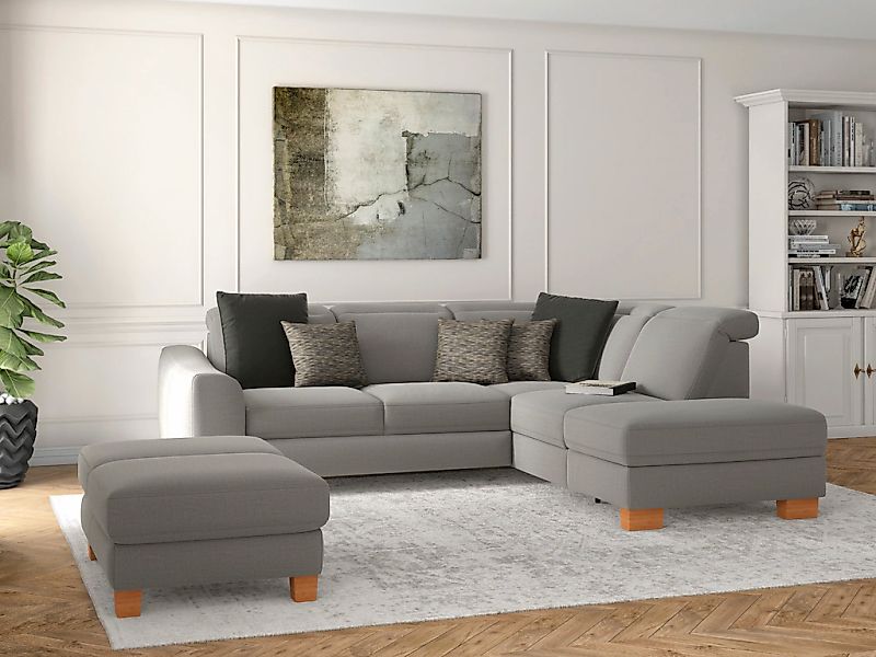sit&more Ecksofa "Dundee L-Form", mit Federkern und Massivholzfüßen, wahlwe günstig online kaufen