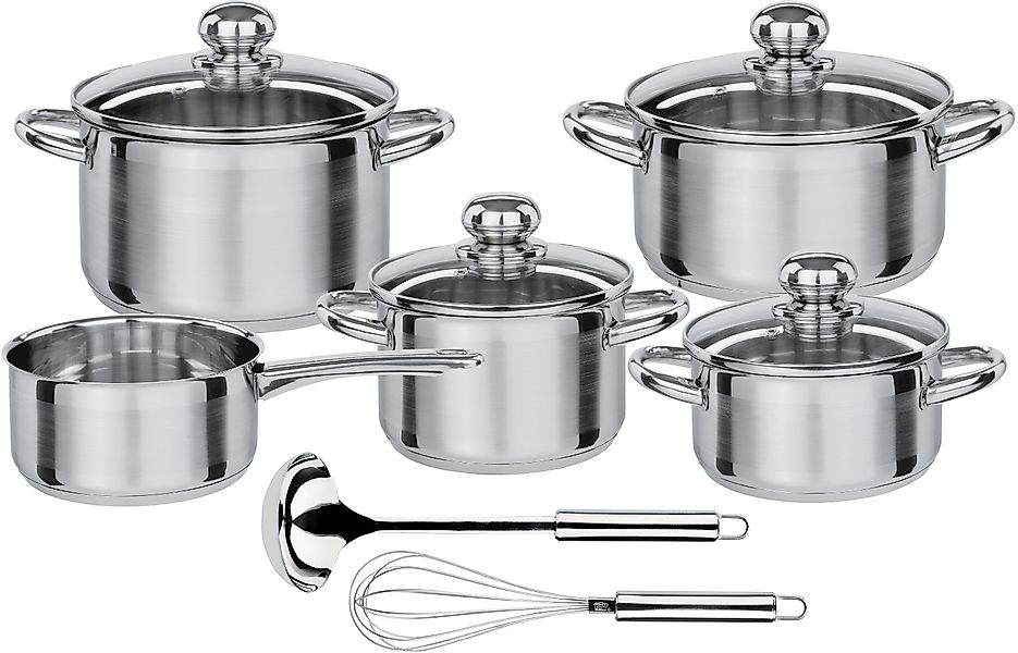 GSW Topf-Set »Silver Star« Set, Bratentopf Ø 16/20 cm, Fleischtopf Ø 16/20 günstig online kaufen