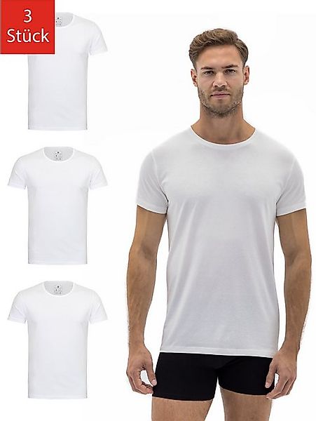 Barrio 13 T-Shirt Herren Shirt aus Stretch Baumwolle (Packung, Set, Spar-Pa günstig online kaufen
