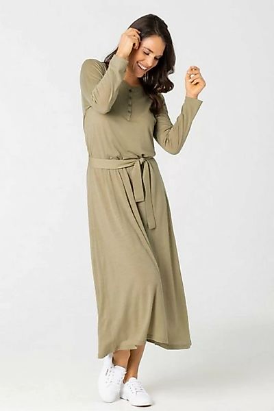 SUPER.NATURAL Sweatkleid Merino Kleid W ANTWERPEN DRESS mit Gürtel in passe günstig online kaufen