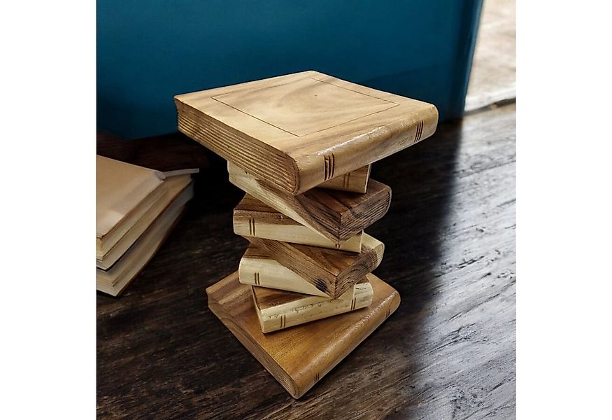 Kinaree Beistelltisch Beistelltisch Bücherstapel, Akazien Holz, verschieden günstig online kaufen