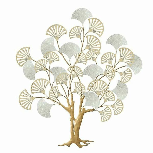 Wanddekoration Dkd Home Decor 75 X 5,7 X 82 Cm Baum Gold Weiß günstig online kaufen