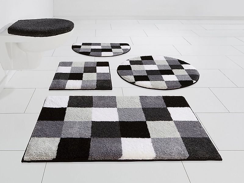 Grund Badematte Mosaik, Badvorleger, Badezimmer Teppich, sehr weich, Höhe 2 günstig online kaufen