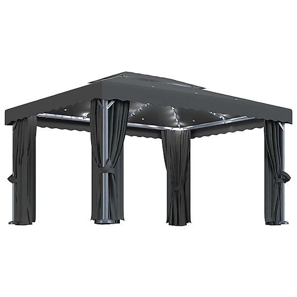 vidaXL Pavillon, Pavillon mit Vorhängen & günstig online kaufen