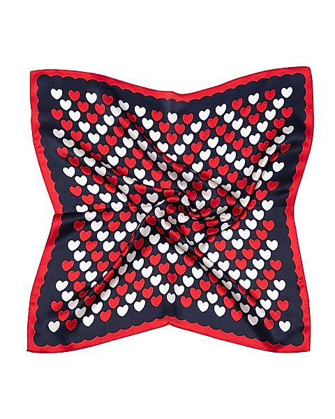 MayTree Seidentuch quadratisch Herzchen 53x53cm, Nickituch, günstig online kaufen