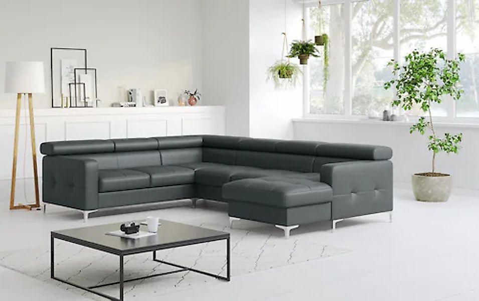 COTTA Wohnlandschaft »Sammy U-Form« mit Kopfteilverstellung, wahlweise mit günstig online kaufen