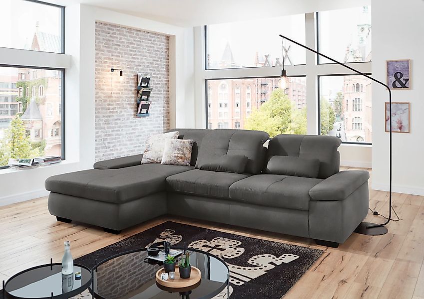 Die PlanBar Ecksofa "MP-IN16012 L-Form, mit Federkern-Polsterung", inkl. Si günstig online kaufen