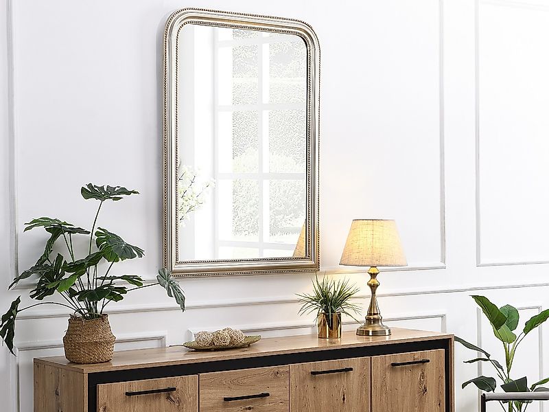 Trumeau-Spiegel aus Paulowniaholz – B. 80 x H. 110 cm – Champagner – HELOIS günstig online kaufen