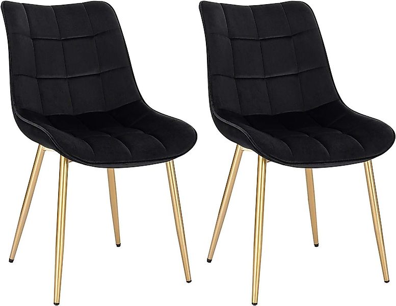 Woltu 4-Fußstuhl (2er-Set), Esszimmerstuhl Sessel, Metall günstig online kaufen