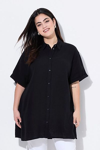 Angel of Style Longbluse Bluse oversized Musselin Auge auf dem Rücken günstig online kaufen
