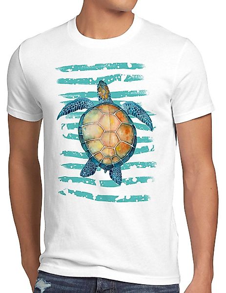 style3 T-Shirt Turtle Power schildkröte strand günstig online kaufen