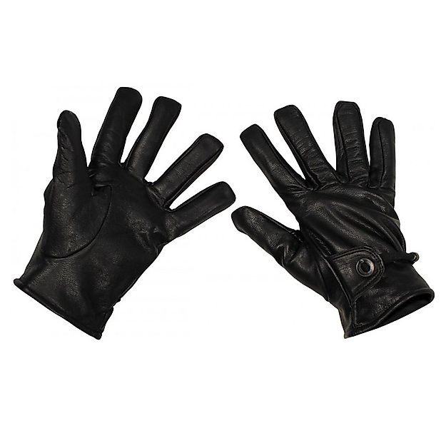 MFH Lederhandschuhe Western-Fingerhandschuhe, schwarz, Leder, Bandzug, gef. günstig online kaufen
