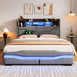 STILVORA Polsterbett 140x200 mit matratze&bettkasten,Bettgestell mit günstig online kaufen