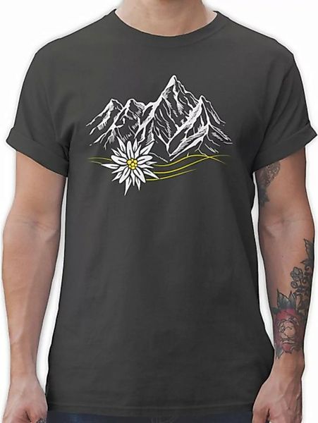 Shirtracer T-Shirt Edelweiß Berge Wandern Wanderlust Berg ruft Alpen Mode f günstig online kaufen