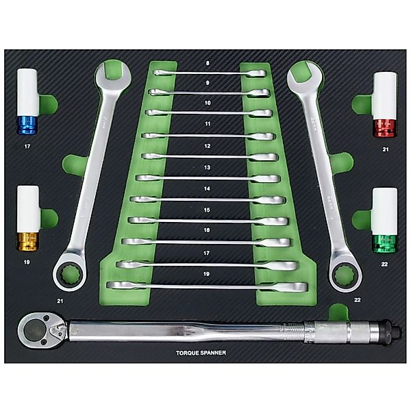 TRUTZHOLM Profi Werkstattwagen Einlage Knarren Ring Maulschlüssel Satz Dreh günstig online kaufen