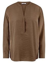 Bluse Rundhals-Ausschnitt Peter Hahn braun günstig online kaufen