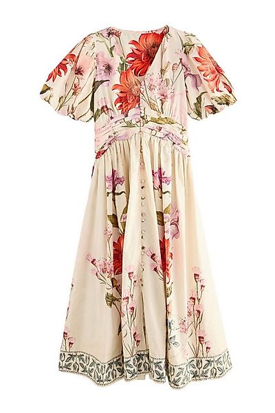 Next Maxikleid Festliches Maxikleid mit Puffärmeln, Kurzgröße (1-tlg) günstig online kaufen