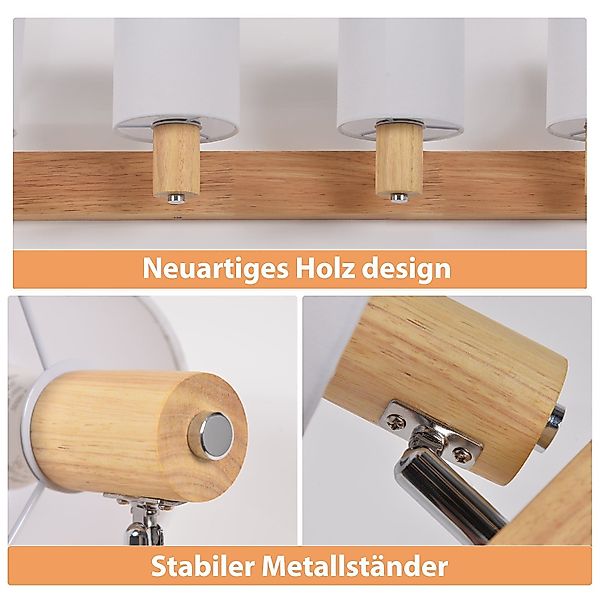 ZMH Deckenleuchte Deckenstrahler 4 Flammig Modern günstig online kaufen