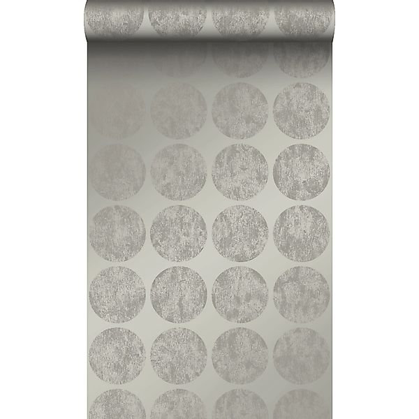 Origin Luxury Wallcoverings Tapete Große Verwitterte Kugeln Dunkelgrau 53 C günstig online kaufen