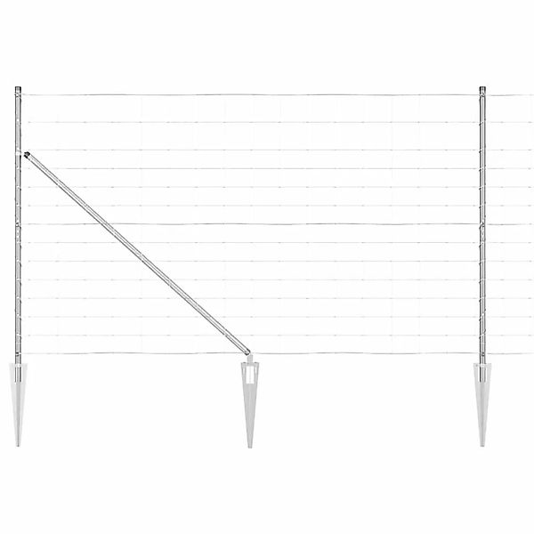 vidaXL Zaunpfosten Galvanisiert 25 x 1,4 m Stahl 3351433 günstig online kaufen