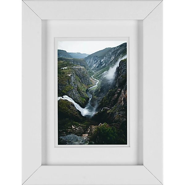 MDF-Bilderrahmen Breit Weiß 13 cm x 18 cm günstig online kaufen