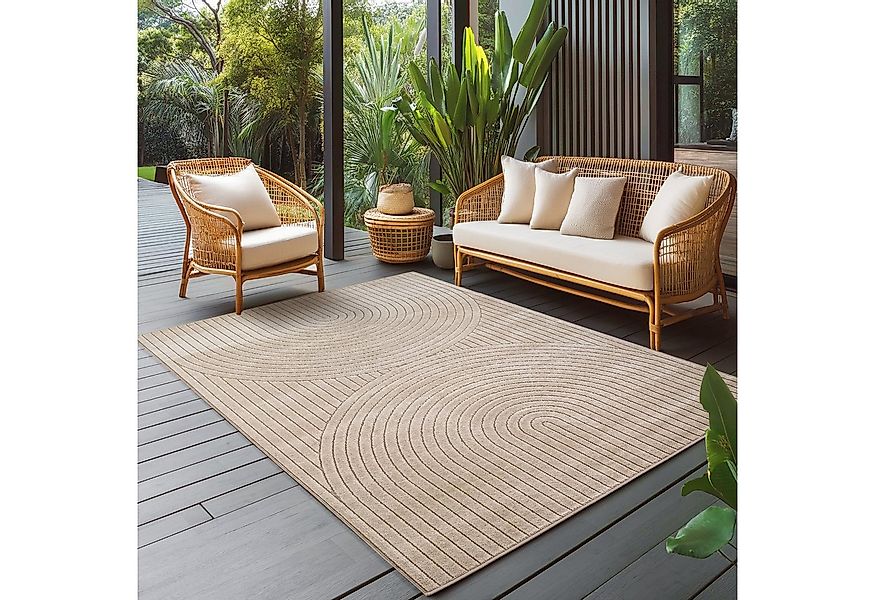 Carpettex Outdoorteppich Skandinavischer 3D Design, Läufer, Höhe: 5 mm, Out günstig online kaufen