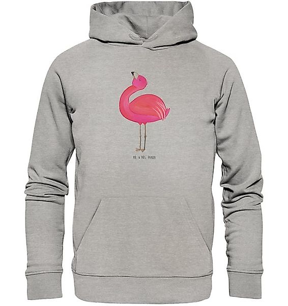 Mr. & Mrs. Panda Hoodie Flamingo Stolz Größe S - Heather Grey - Geschenk, S günstig online kaufen