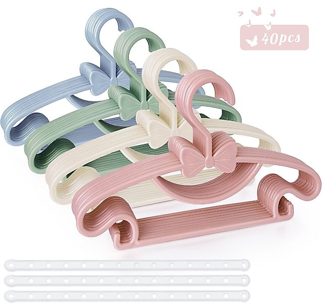 ElitVita Kleiderbügel Baby Kleiderbügel, Mit Aufhängeriemen Seitenhaken, Ru günstig online kaufen