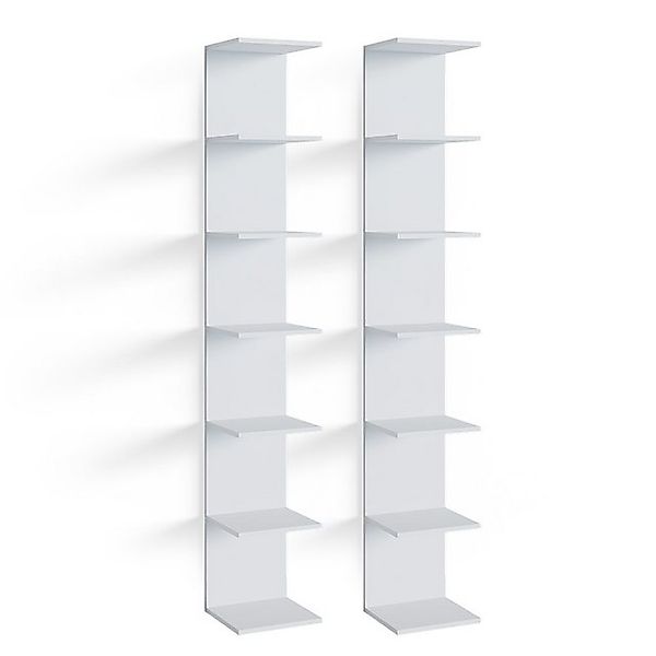 Vicco Bücherregal Paolo, Weiß, 28 x 190 cm 2er Set günstig online kaufen