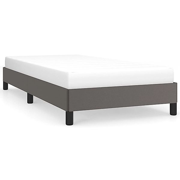 vidaXL Bettgestell Grau 90x200 cm Kunstleder 346884 günstig online kaufen