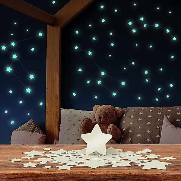 lilimaus Wandsticker Leuchtsterne für Kinderzimmer - günstig online kaufen