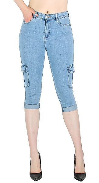 dy_mode Caprijeans Damen Capri Jeans 3/4 günstig online kaufen