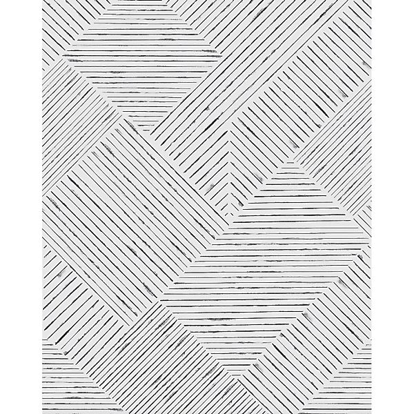 Schöner Wohnen Vliestapete New Delight Streifen Schwarz-Weiß 270 x 212 cm F günstig online kaufen
