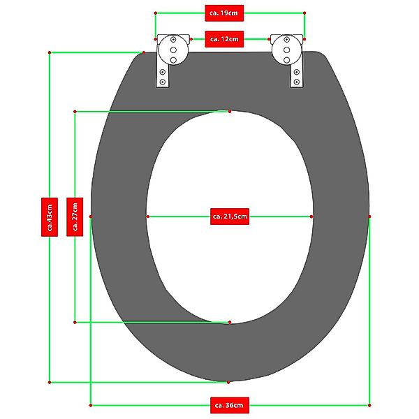 Grafner WC-Sitz Grafner WC-Sitz aus MDF günstig online kaufen
